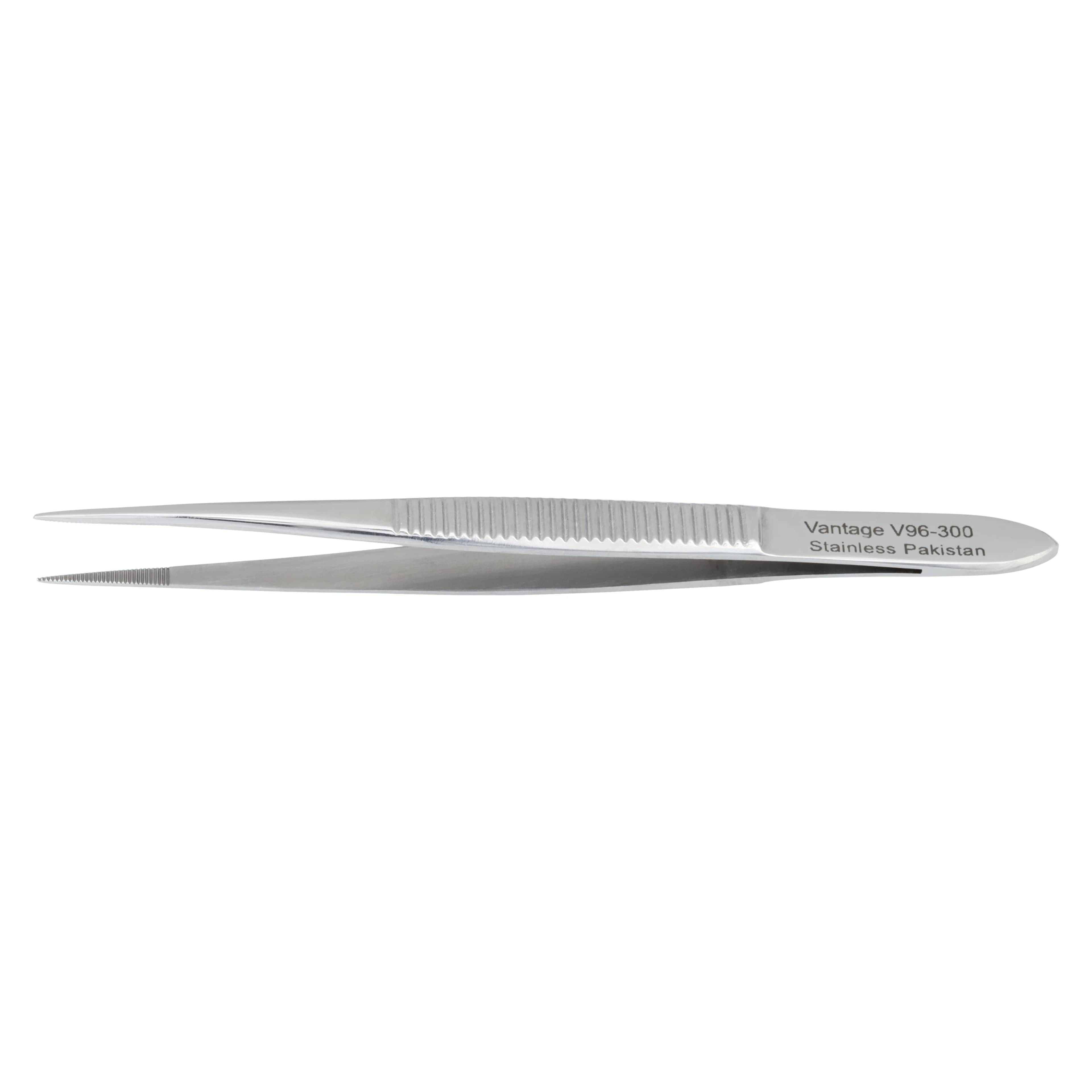 Vantage Splinter Forceps, Straight, 3-1/2", Stainless Steel, Autoclavable, Each - Forcep Splinter 3 1/2" Fi - Image 1