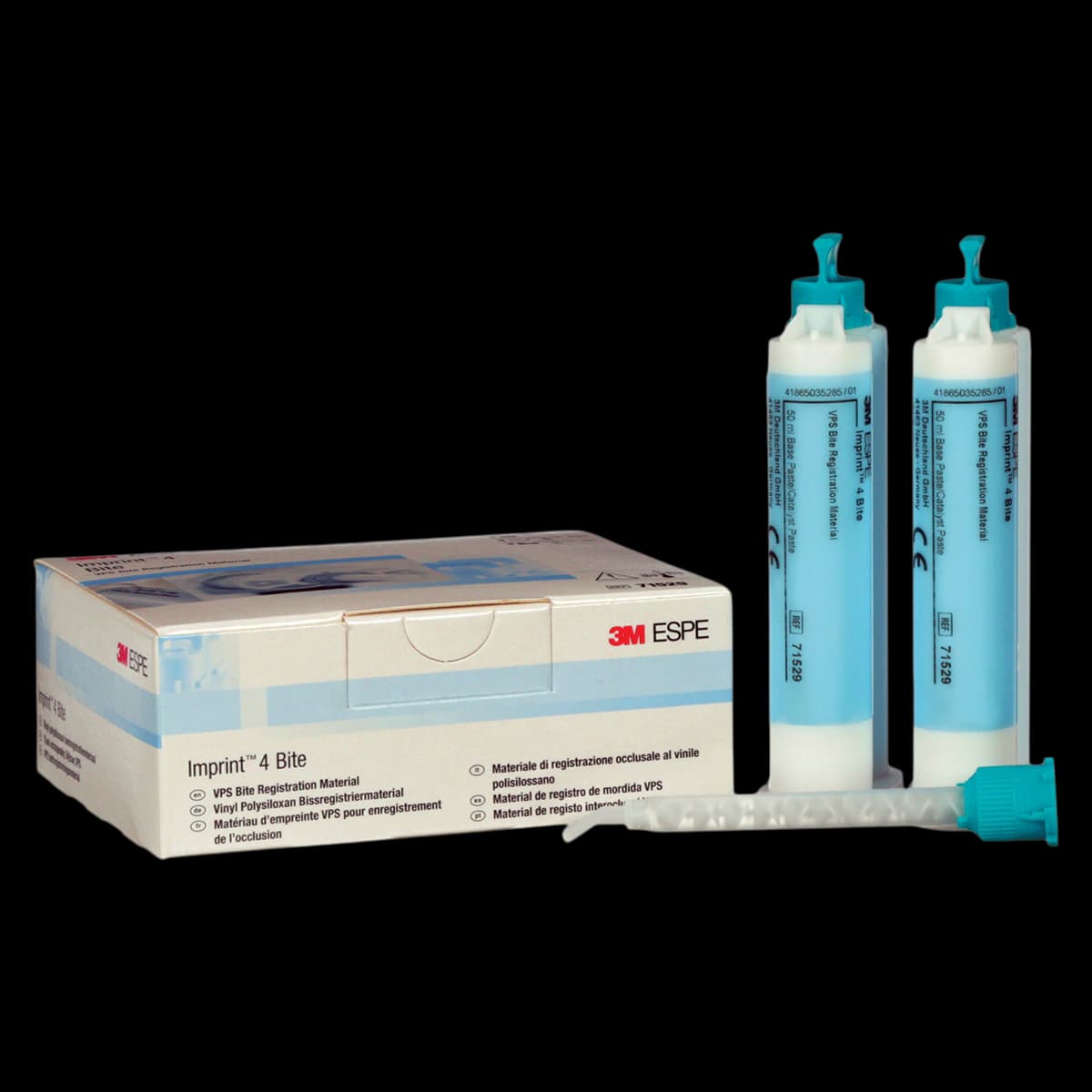 3M Imprint 4 VPS Bite Registration Material, Fast Set, 50 mL Cartridges, Refill, 2/Pk, 71529 - Imprint 4 VPS Bite Registration Material 2Pk - Image 1