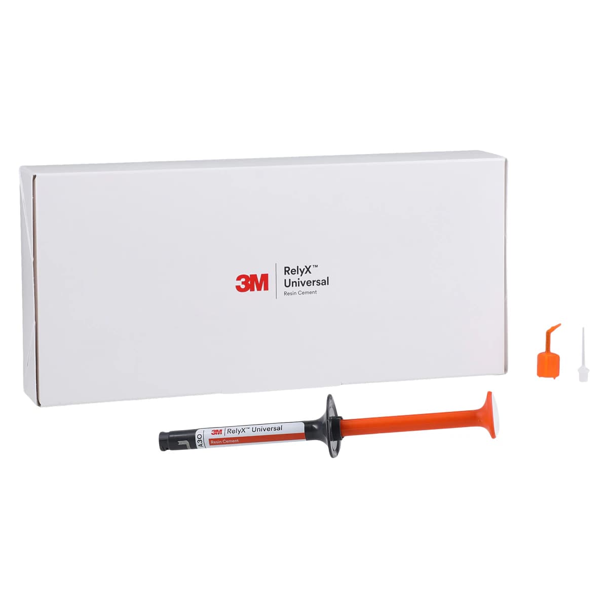 3M RelyX Universal Resin Cement Refill, A3O (A3 Opaque), 3.4 g Syringe with 15 Micro Mixing Tips & 5 Elongation Tips, 56973 - RelyX Universal Resin Automix Cement Refill A3O Ea - Image 1