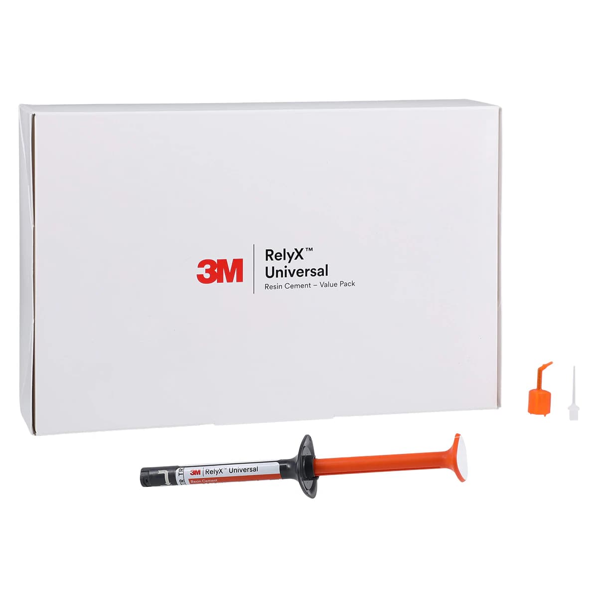 3M RelyX Universal Resin Cement Value Pack, Translucent (TR), Dual-Cure, 3 x 3.4 g Syringes, 56977 - RelyX Universal Resin Automix Cement Value Pack Translucent Ea - Image 1