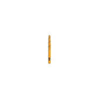 Two Striper TS2000 Gold-Plated Diamond Bur, FG, Curettage, Coarse, Green, 2008.10GC, 1.8 mm Major/1.3 mm Minor Diameter, 10 mm Length, 5/Pk, 2000090 - Two Striper® TS2000™ Diamonds - 2008.1 - Image 1