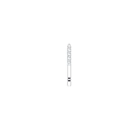 Two Striper TS2000 Diamond Bur, FG, Bevel-End Cylinder, #2016.10, Coarse, Green, 1.8 mm, 5/Pk, 2000170 - Two Striper® TS2000™ Diamonds - 2016.1 - Image 1