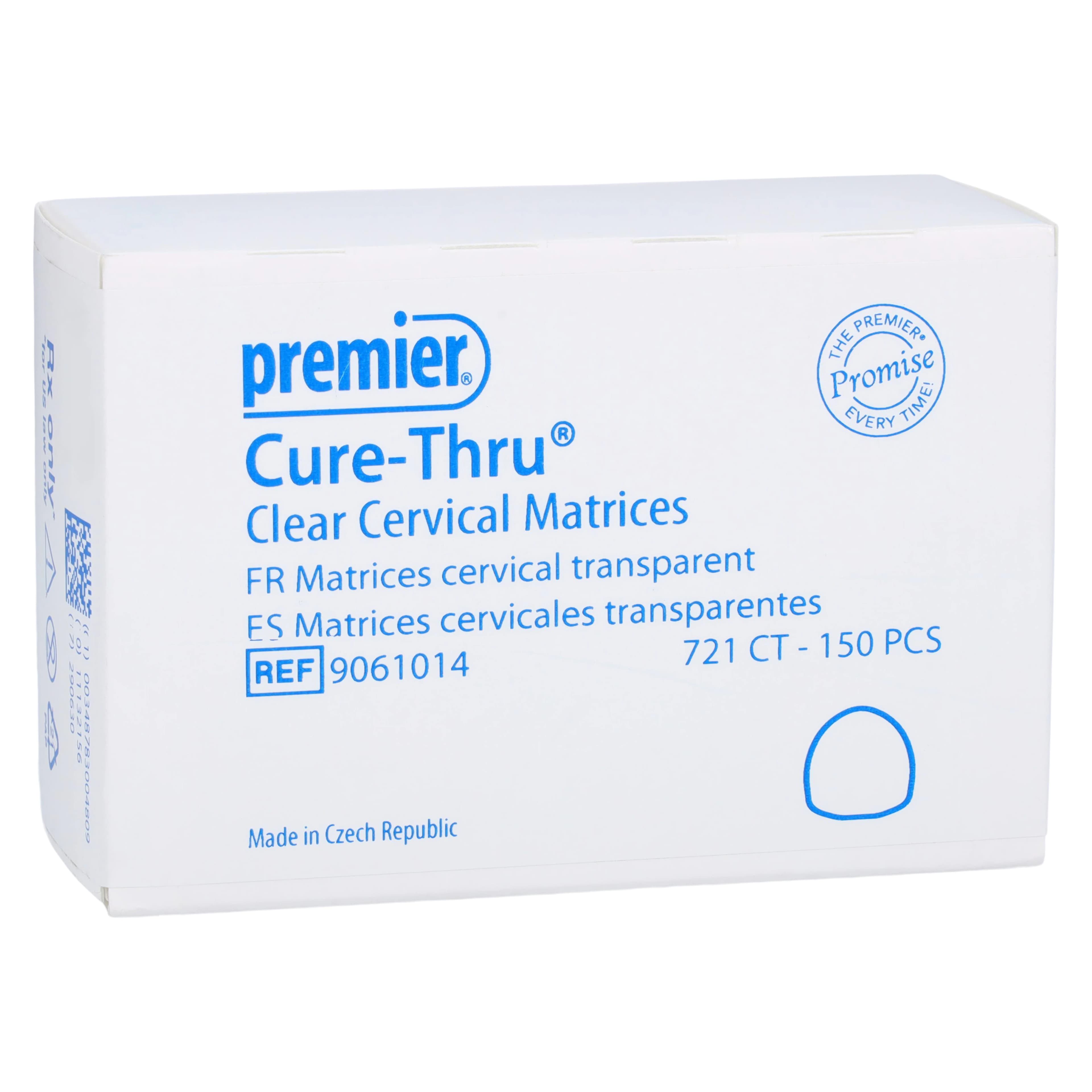Premier Cure-Thru Clear Cervical Matrices, 721CT, 150/Box, 9061014 - Cure-Thru Clear Cervical Matrices, 721CT, 150/Box, 9061014 - Image 1
