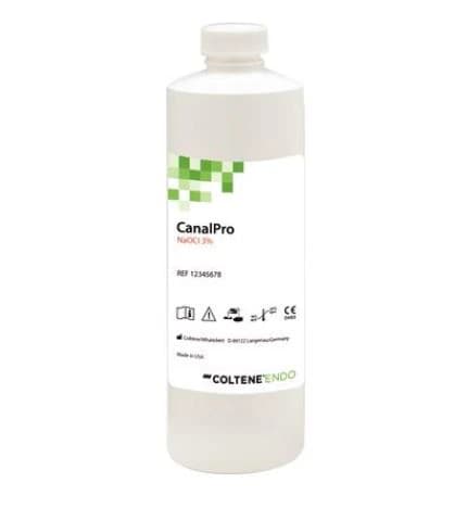 CanalPro NaOCl 3% Sodium Hypochlorite Irrigation Solution, 16 oz (480 ml) Bottle, 1/Pk, 60011160 - CanalPro NaOCl, 3%, 16 oz, 1/Pk, 60011160 - Image 1