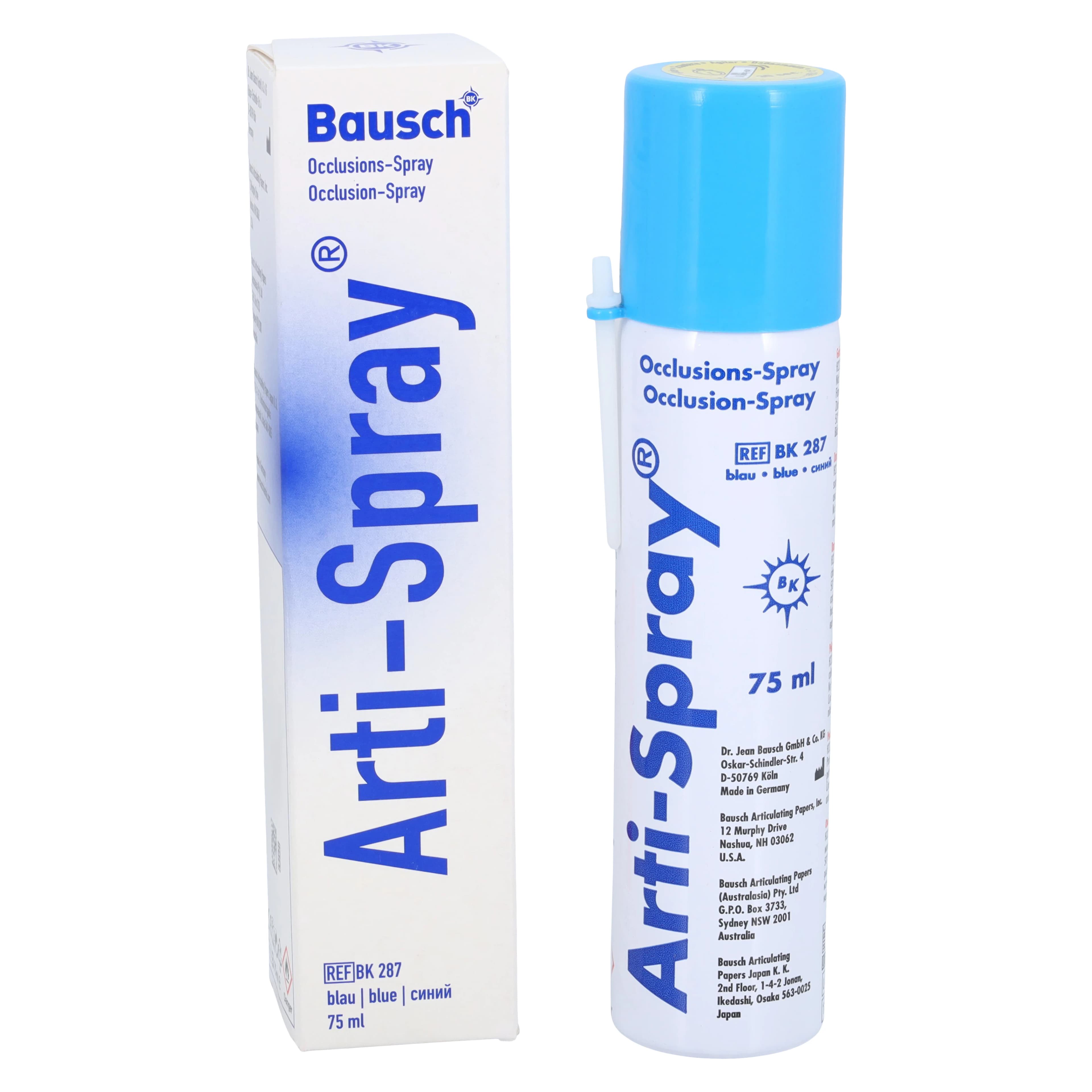 Bausch Arti-Spray Occlusion Spray, Blue, 75 mL Can, BK 287 - Arti-Spray Occlusion-Spray - Image 1