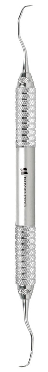 J&J Instruments Silk Sickle Scaler 204SD, Double End, 9.5mm Handle, Stainless Steel - SILK DE SICKLE SCALER 204SD . - Image 1