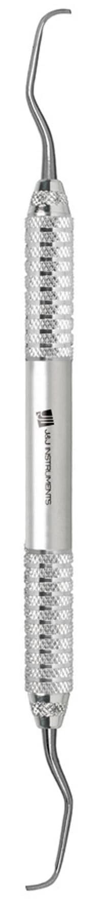 J&J Instruments Silk™ Gracey Curette #5/6, Double End, Stainless Steel, 9.5mm Handle, 95-656 - Silk™ Curettes – # 5/6 Gracey, Silk™ Handle, Double End - Silk™ Curettes – # 5/6 Gracey, Silk™ Handle, Double End - Image 1