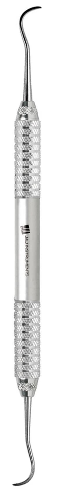 J&J Instruments Silk Sickle Scaler S6/S7, Double End, Stainless Steel, 9.5 mm Handle, 95-067 - SILK DE SCALER S6/S7 . - Image 1