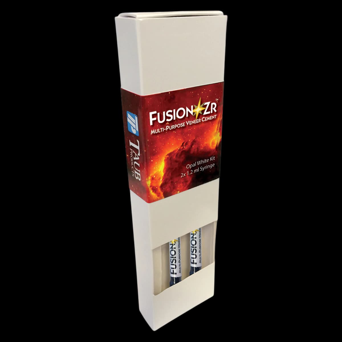 Fusion ZR Multi-Purpose Veneer Cement, Light Cure, Opal White, 1.2 ml Syringe, 2/Pk - Fusion ZR Multi-Purpose Veneer Cement - Veneer Kit - Opal White - Image 1