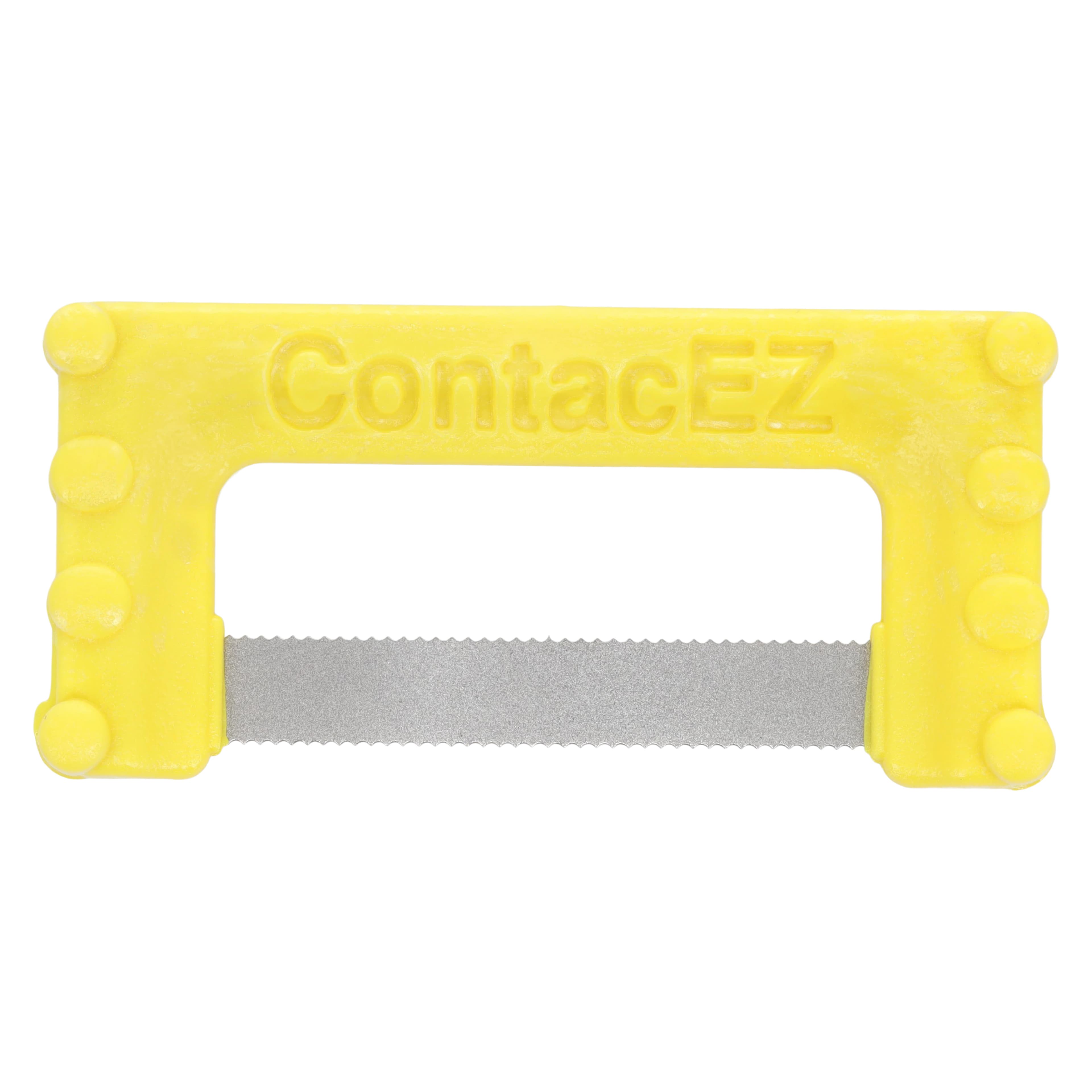 ContacEZ IPR Starter Strip, Yellow, Single-Sided, Extra-Fine, 0.07mm, Serrated, 8/Pack, 32108 - ContacEZ® Yellow IPR Starter 0.07mm Pack of 8 - Image 1