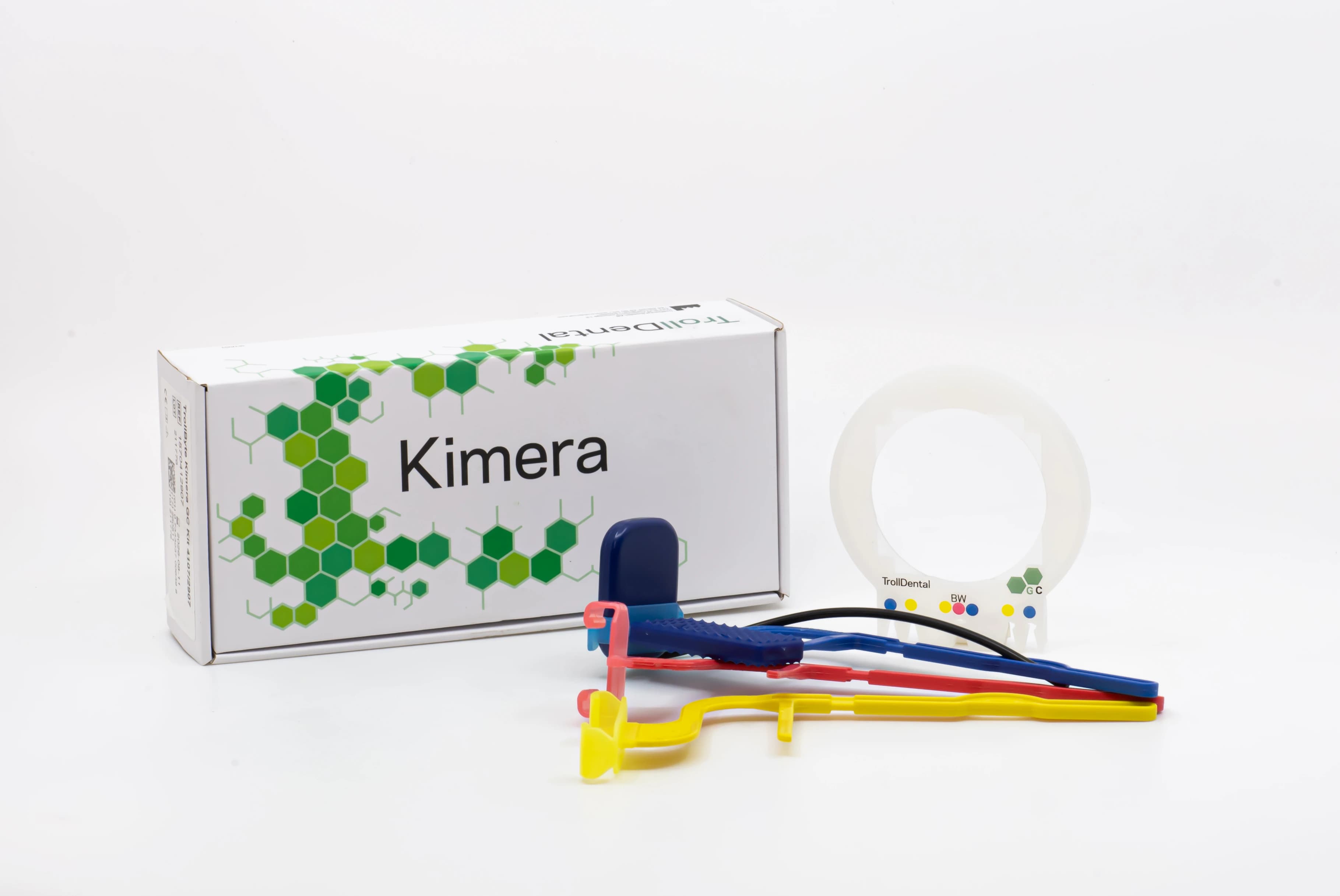 TrollByte Kimera Bio Starter Kit 4107/2907, Digital Sensor Holders, Full FMX, 3 Holders (Red/Blue/Yellow), Aiming Ring, Bite Block, Box of 3 - TrollByte Kimera Bio Kit 4107/2907 Box of 3 - Image 1