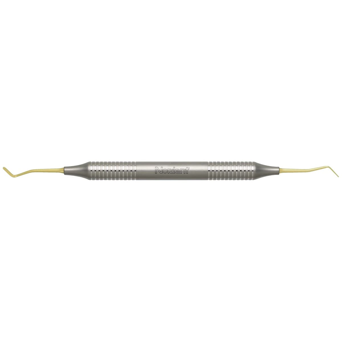 Nordent Composite Placement Instrument, Double-Ended, Double Paddle #8A, Titanium Nitride Coated, DuraLite Round Handle, REPFI8AT - Composite Placement DE TiN Coated Double Paddle #8A DuraLite ROUND - Image 1
