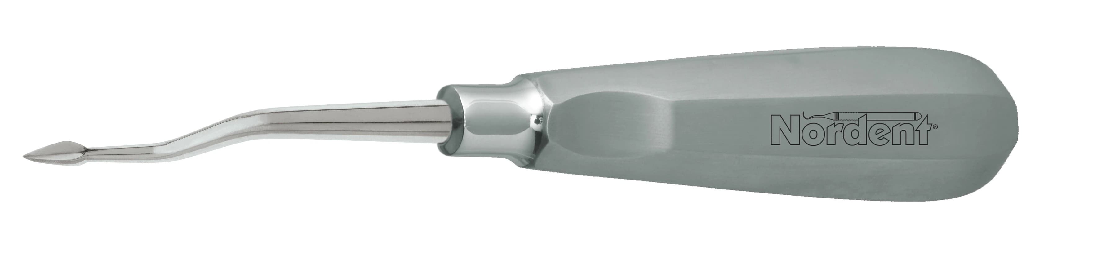 Nordent Bernard Offset Straight Surgical Elevator, Single End, #63, #201 Handle, Stainless Steel, EB63 - Elevator SE Bernard Offset Straight #201 Handle - Image 1