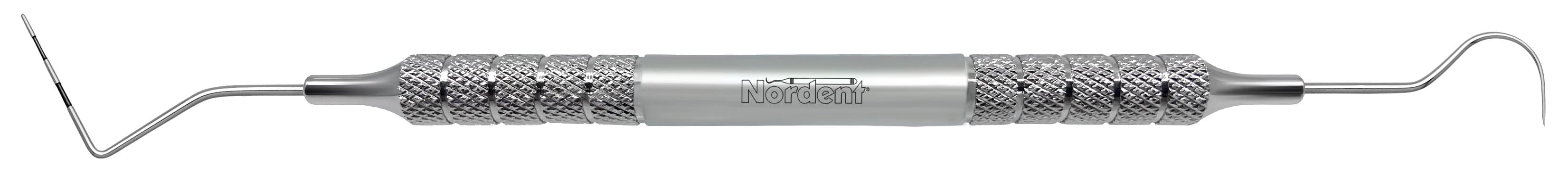 Nordent Color Coded Expro, Double-Ended Explorer #23 / Probe #N33, 3-6-9-12 mm Markings, Medium Round Handle - Color Coded Expros - #23/#N33 (3-6-9-12) - Medium Round - Image 1