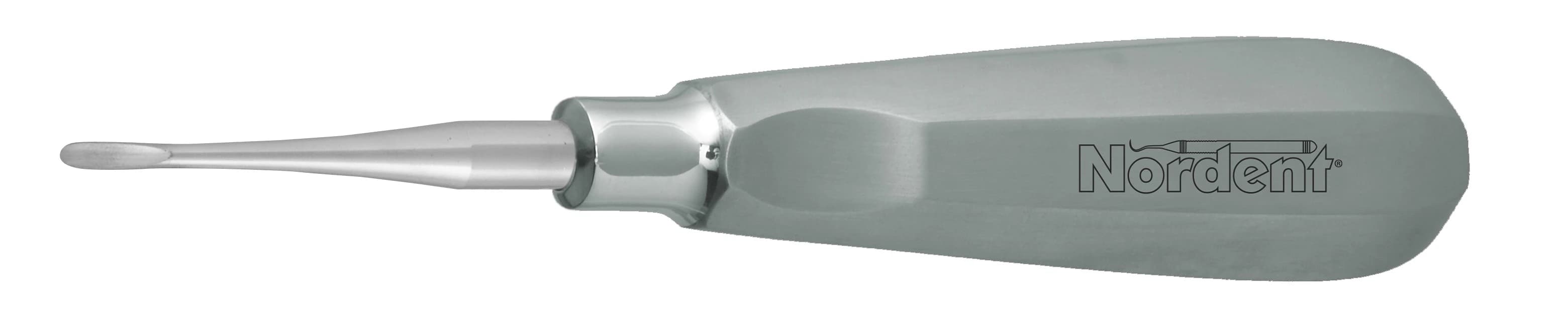 Nordent Apexo #301 Single-End Surgical Elevator, Straight, 2.5 mm Blade, Stainless Steel, E301 - Apexo 301 - Image 1