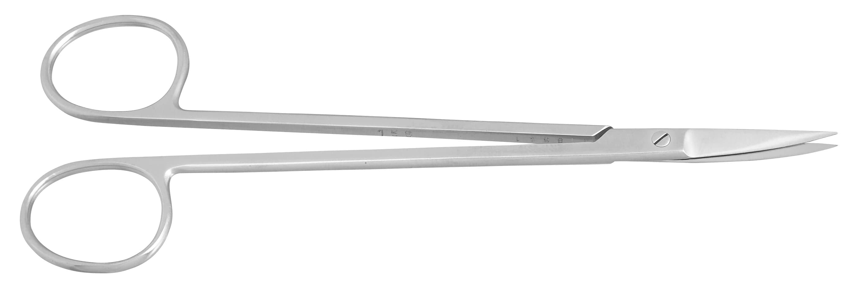 Nordent Kelly Curved Surgical Scissors, Long Handle, 6 1/4" (160 mm), Stainless Steel, #318 - Kelly Curved 318 - Image 1