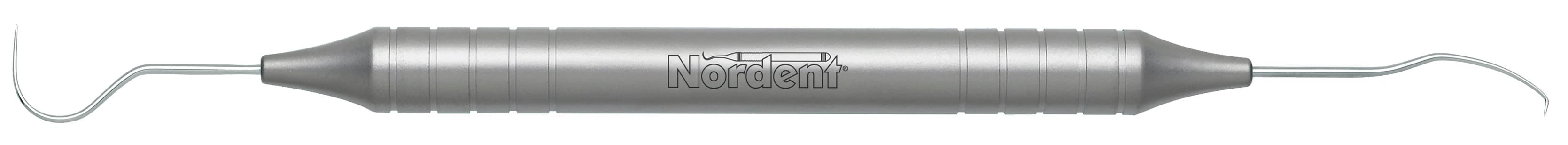 Nordent #5 Double-Ended Explorer, DuraLite Round Handle, Stainless Steel, REEX5 - Explorers - Double-Ended - #5 - DuraLite® Round - Image 1