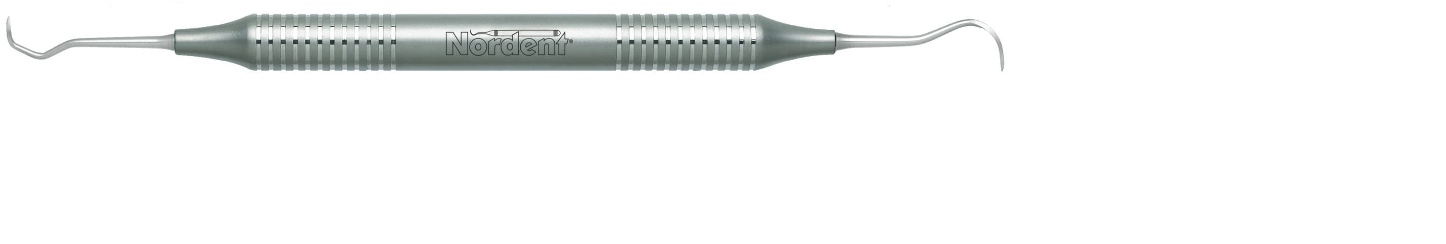 Nordent #1S/N5 Jacquette Sickle Scaler, Double End, Anterior, DuraLite Round Handle, RESCJ1S-N5 - Scaler DE Anterior Jacquette #1S-Sickle N5 DuraLite ROUND - Image 1