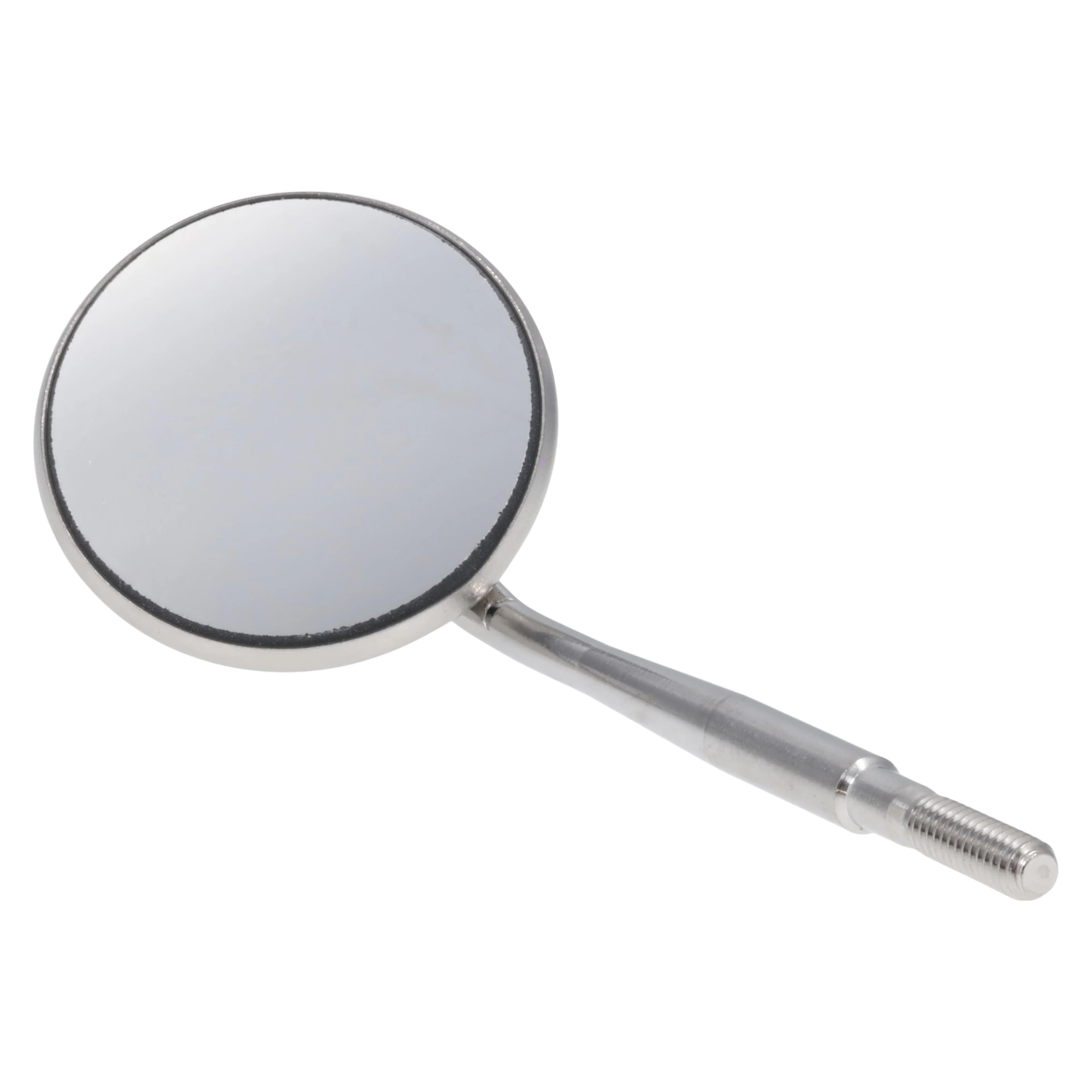 Nordent #5 Cone Socket Front Surface Mouth Mirror Head, Single-Sided, 15/16" Diameter, Rhodium Coated, M5 - 5 Cone Socket Front Surface Mirror Head - Image 1