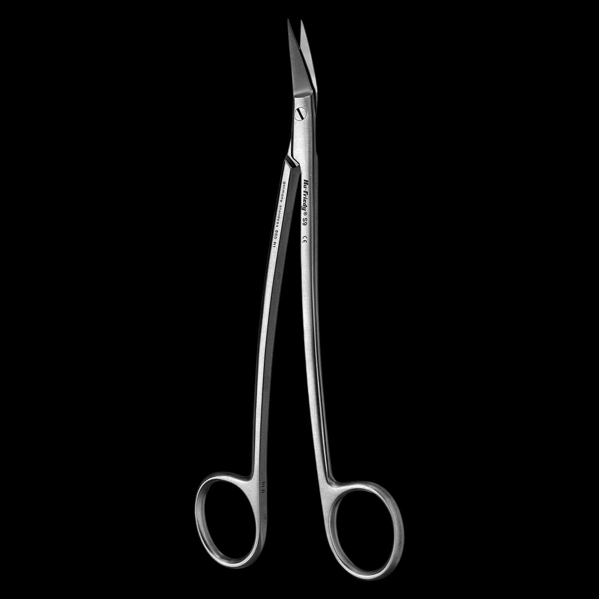 Hu-Friedy 9 Dean Surgical Scissors, 6.5" (16.5 cm), 1 Serrated Blade, Stainless Steel, S9 - Scissors 9 Dean - Image 1