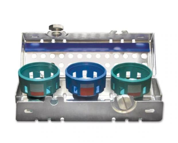Hu-Friedy Symmetry IQ® Wrench Cassette, Signature Series Piezo Tip Guardian, Blue Rail, 143 x 50 x 45 mm, IMIQ38 - Symmetry IQ® Wrench Cassette - Image 1