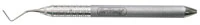 Hu-Friedy Periotome, Posterior Left, Single End, #4 Design, #6 Satin Steel Handle, PT4 - Periotomes, 4 Posterior Left, Handle6, PT4 - Image 1