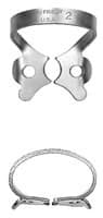 Hu-Friedy Satin Steel Rubber Dam Clamp, #2, Winged, Premolars, 1/Pk, RDCM2 - Rubber Dam Clamp, # 2, Premolars, Satin Steel, RDCM2 - Image 1