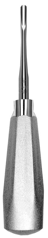 Hu-Friedy Luxating Elevator, Straight, 4 mm, #510 Large Tapered Hexagon Handle, 1/Pk, EL4S - Luxating Elevator, Straight, # 510 Large Tapered Hexagon Handle, 4 mm, 1/Pk, EL4S - Image 1