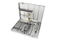 Hu-Friedy IMS Signature Series Large Instrument Cassette, 12-Instrument Capacity with Accessory Area, 8" x 11" x 1.25", Gray, IM4121 - IMS® Signature Series® Large Cassettes – 12 Instrument Capacity, 8" x 1.25" x 11" - Gray - Image 1
