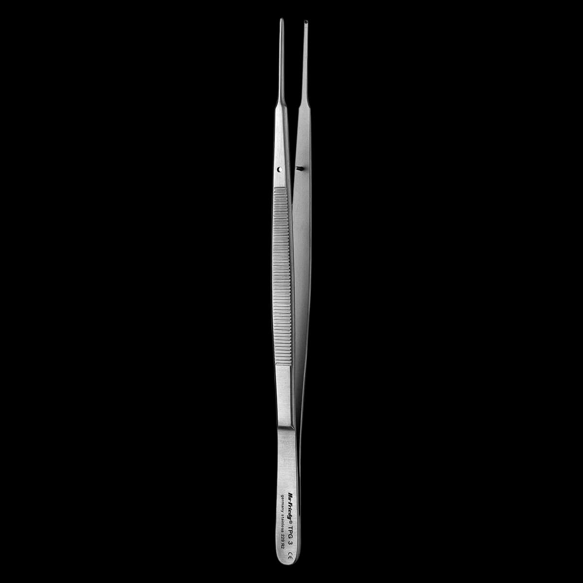 Hu-Friedy Gerald Tissue Pliers, 1x2 Teeth, Straight, 7 in, Stainless Steel, TPG3 - Tissue Pliers Gerald 1x2 Straight - Image 1