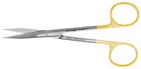 Hu-Friedy Goldman-Fox 5" (13cm) Straight Perma-Sharp Surgical Scissors, 1 Serrated Blade, S5080 - Scissors GF Perma Sharp Straight - Image 1