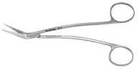 Hu-Friedy #11 Locklin Curved Surgical Scissors, 6.25" (16cm), Serrated Blade, Stainless Steel - Scissors - 11 Locklin Curved 6.25" - Image 1