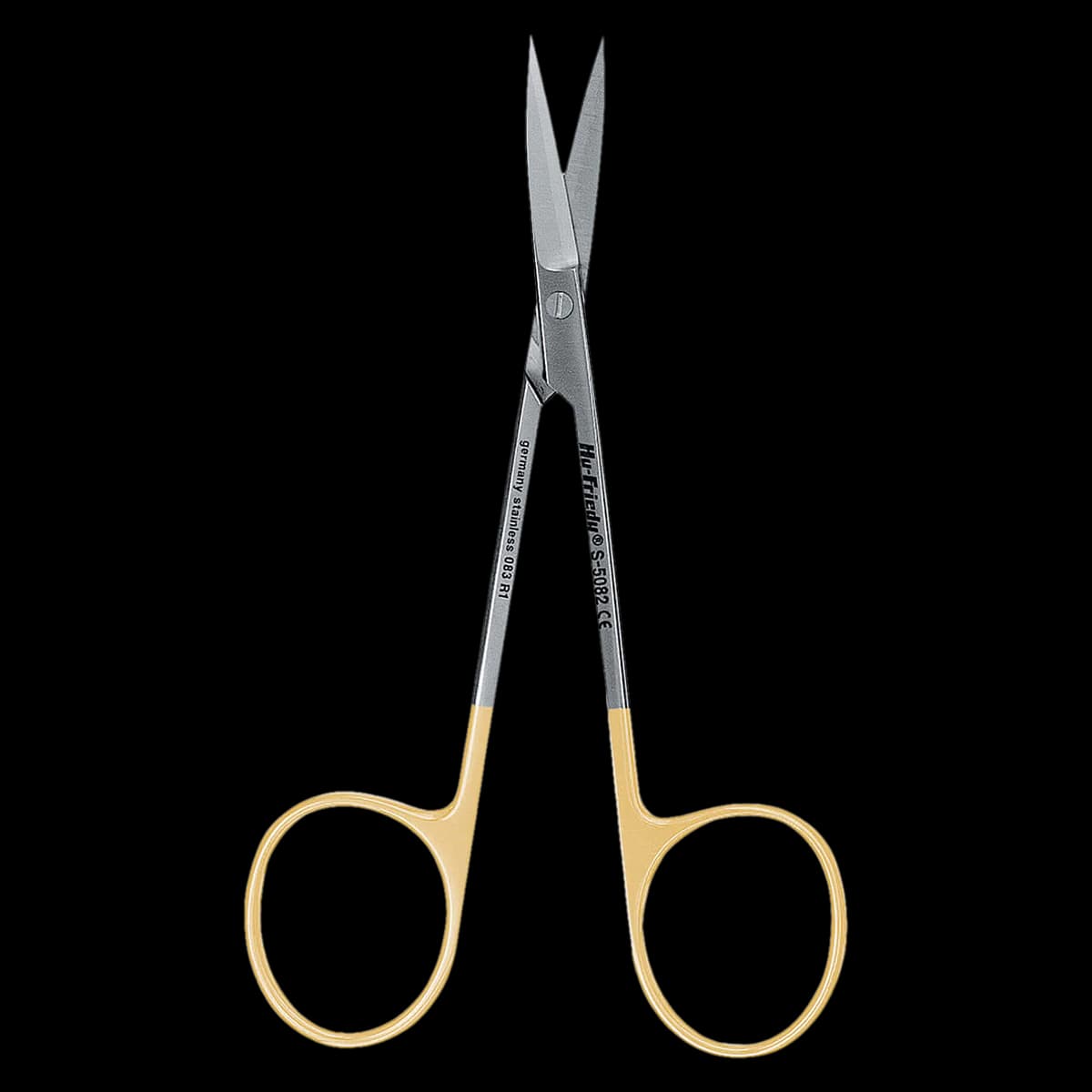 Hu-Friedy Iris Perma Sharp Straight Surgical Scissors, 4.5"/11.5cm, Stainless Steel, S5082 - Scissors Iris Perma Sharp Straight - Image 1