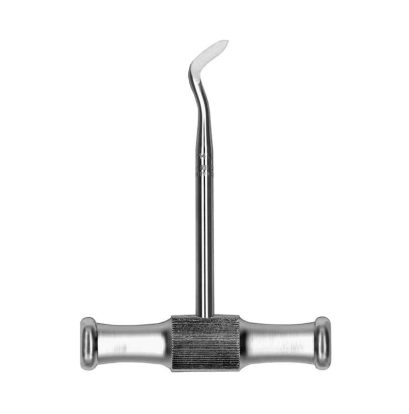 Hu-Friedy 14L Cross-Bar Elevator, Single End, 4.2mm Tip, Stainless Steel, E14LX - Elevator 14L Cross-Bar Handle - Image 1