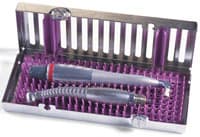 Hu-Friedy IMS Signature Series Ultrasonic Insert/Handpiece Cassette, Large, Yellow, 3" x 8" x 1.25", Holds 3 High-Speed Handpieces or 5 Ultrasonic Inserts, IM60H5 - IMS® Signature Series® Ultrasonic Insert/Handpiece Cassettes – Large, 3" x 8" x 1.25" - Yellow - Image 1