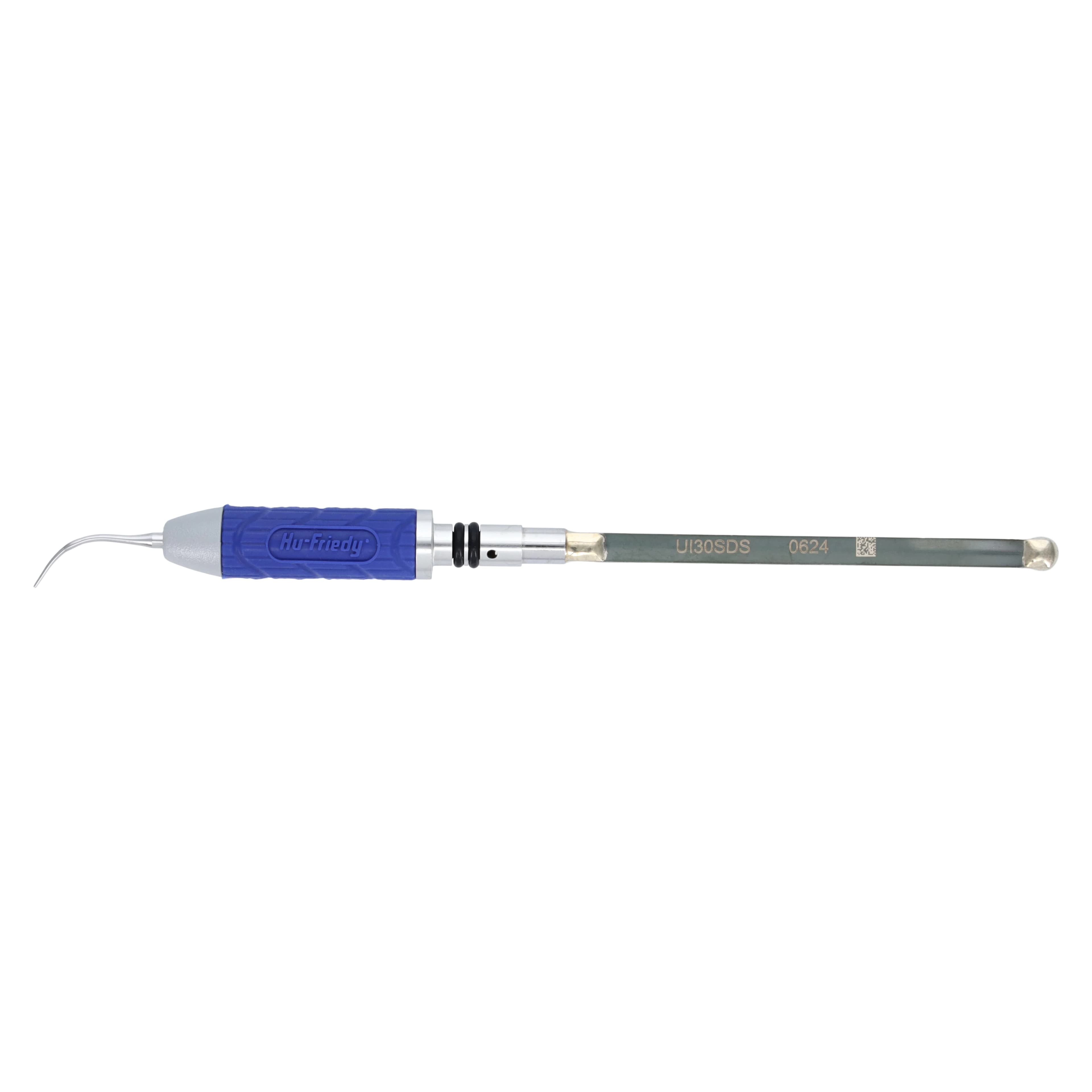 Hu-Friedy After Five Swivel Direct Flow Straight Ultrasonic Insert, 30 kHz, Dark Blue Silicone Swivel, UI30SDS - AF Swivel Direct Flow Straight, 30K Dark Blue Silicone Swivel - Image 1