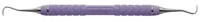 Hu-Friedy EverEdge 2.0 H6/H7 Double-Ended Sickle Scaler, Resin 8 Colors Handle (Purple), SH6/7C8E2 - Resin 8 Colors Scalers & Curettes - H6/H7 Scaler - Purple - Image 1