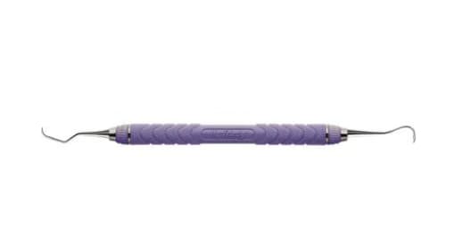Hu-Friedy EverEdge 2.0 137 Sickle Scaler/Curette, Double-Ended, Resin 8 Colors Handle, Purple, SN137C8E2 - Resin 8 Colors Scalers & Curettes - 137 Sickle/Curette - Purple - Image 1