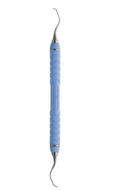 Hu-Friedy 13/14 Columbia University Curette, Resin 8 Colors® Handle, Double-Ended, #C8, 1 Each - 13/14 Columbia University Curette #C8 Resin 8 Colors® Handle - Image 1