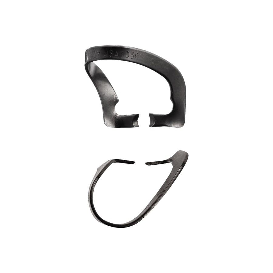 Hu-Friedy #106R Rubber Dam Clamp, Black Line, Wingless, Anterior, RDCM106RX - #106R Rubber Dam Clamp Black Line - Image 1
