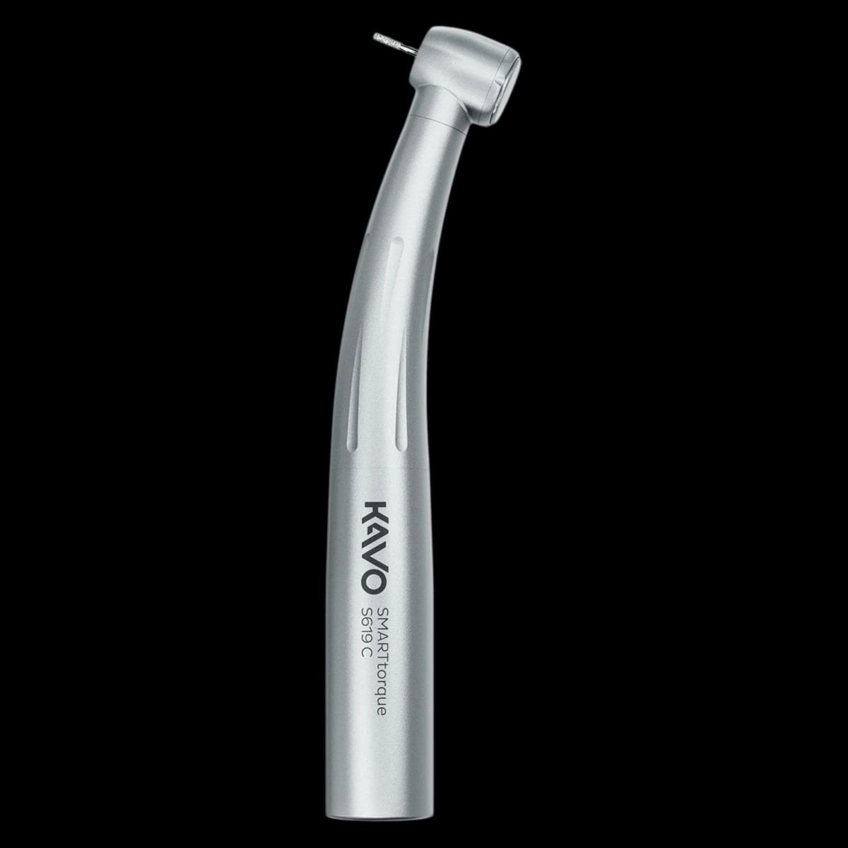KaVo SMARTtorque S619 C High-Speed Air Handpiece, Contra Angle, Push Button Autochuck, Standard Head, Non-Optic, 4-Port Spray, MULTIflex, 1.008.1642 - SMARTtorque® High Speed Air Handpieces – Contra Angle, Push Button Autochuck - S619 C, Standard Head, No Light, 4 Spray, MULTIflex - Image 1