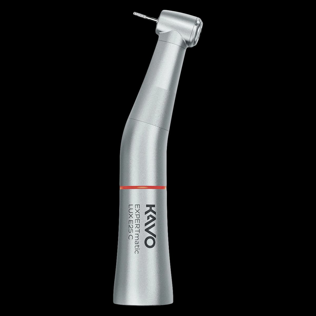 KaVo EXPERTmatic E25C Contra Angle Attachment, High-Speed, Non-Optic, 1:5 Speed Increasing, Push Button Autochuck, 3-Port Spray, 1007.5551 - EXPERTmatic Attachments - E25 C - High-Speed, Non-Optic - Image 1