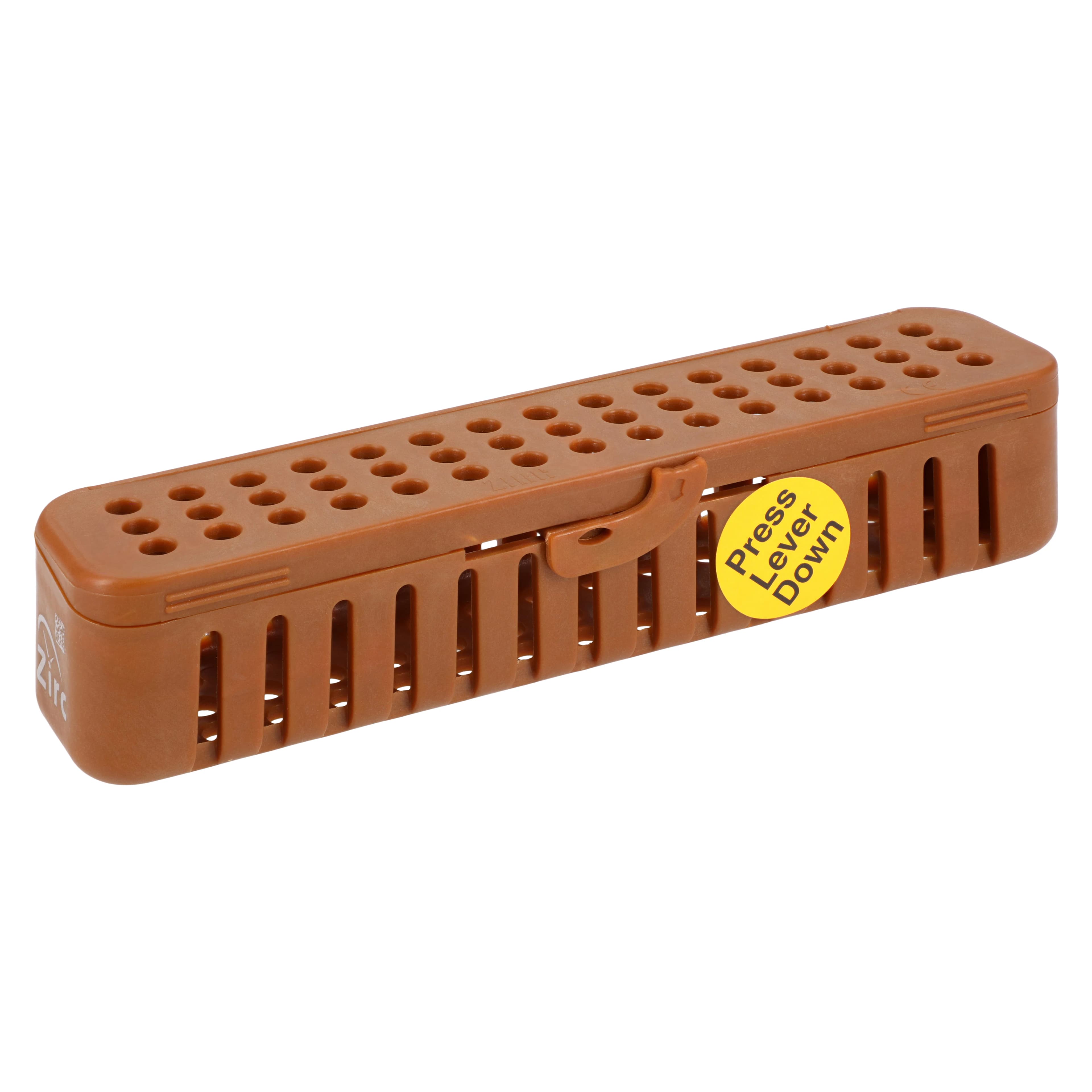 Zirc Compact Steri-Container, Copper, 7-1/8" x 1-1/2" x 1-1/2", Holds 8-12 Instruments, 50Z905-U - Copper Compact Steri-Container - Image 1