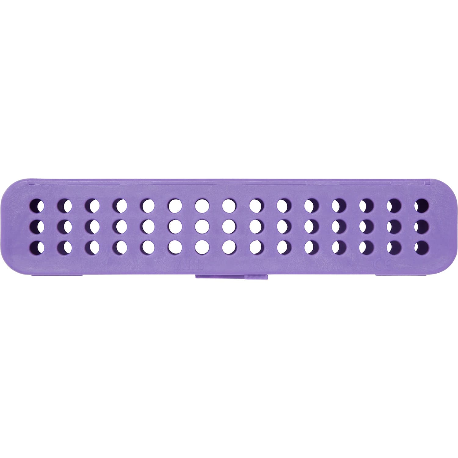 Zirc Compact Steri-Container, Neon Purple, 7-1/8" x 1-1/2" x 1-1/2", Holds 8-12 Instruments, 50Z905R - Neon Purple Compact Steri-Container - Image 1