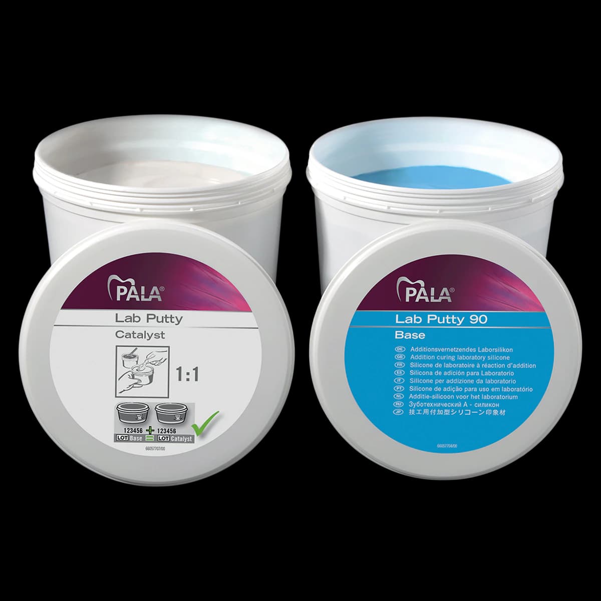 Pala Lab Putty Shore 90 Light Blue, 1.5 kg Tub, Pack of 2 (3 kg Total), 66057432 - Pala Lab Putty Shore 90 Lt Blue 1.5kg Pack of 2 - Image 1