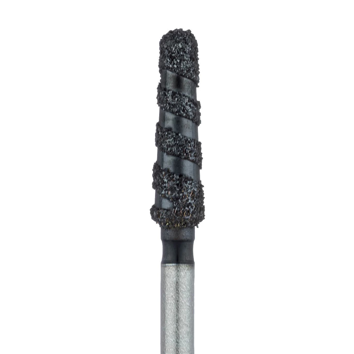 Meisinger Black Cobra Diamond Bur, FG, #B850-021, Round End Taper, Super Coarse, 2.1 mm, 5/Pk, B850-021-FG - Meisinger Black Cobra Diamond Burs, FG, # B850, 2.1 mm, 5/Pk, B850-021-FG - Image 1
