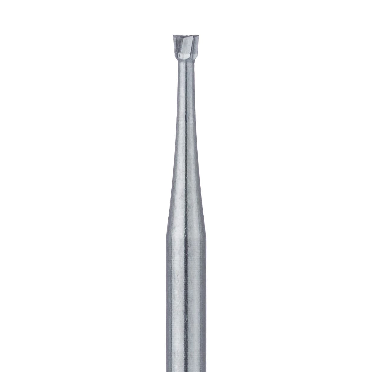 Meisinger Tungsten Carbide Bur HM 2 Inverted Cone FG, Size #35, 1.0 mm Diameter, 5/Pkg, HM2-010-FG - Tungsten Carbide Burs – HM 2 Inverted Cone FG, 5/Pkg - Size #35, 1.0 mm Diameter - Image 1