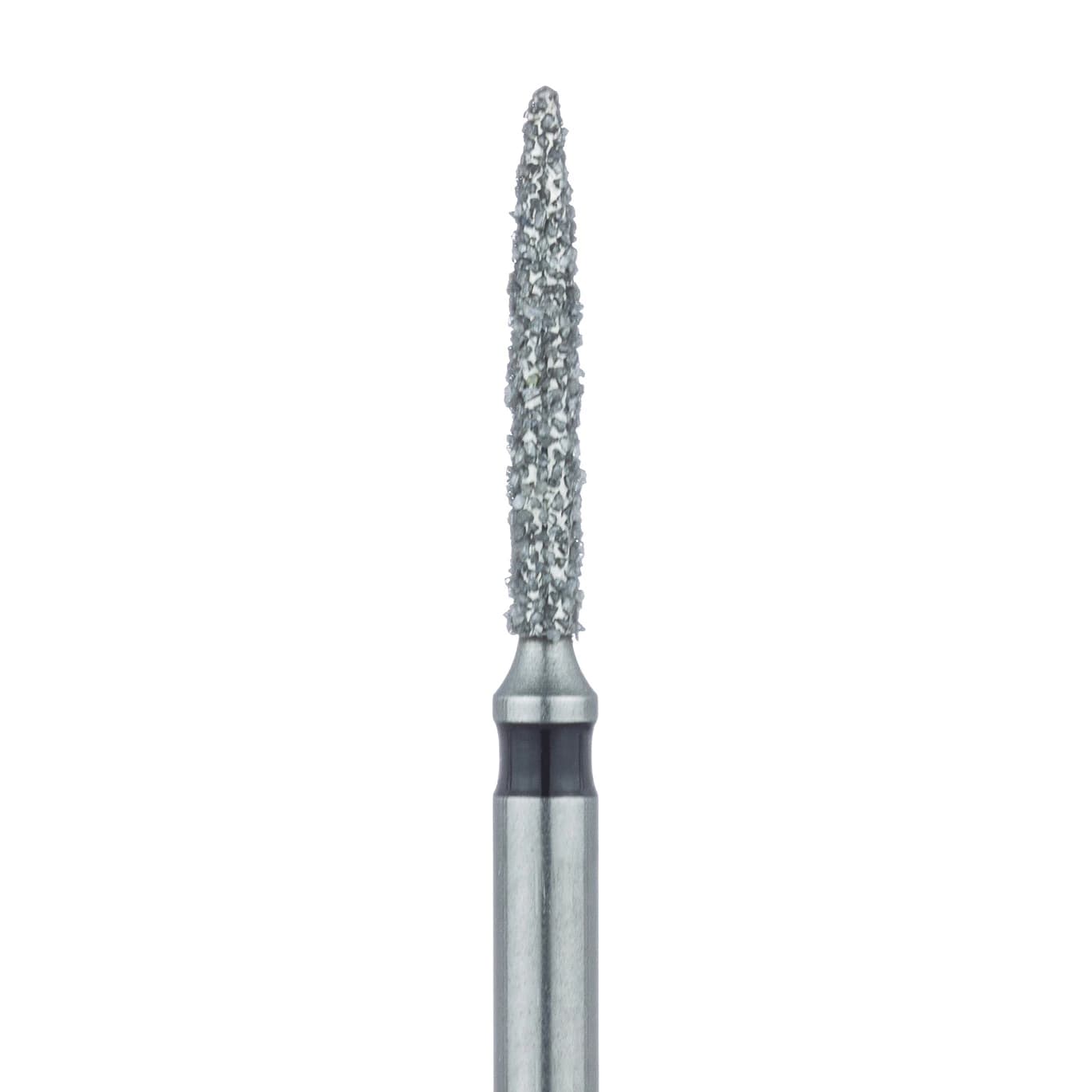 Meisinger 862H-012-FG Diamond Bur, Super Coarse, Flame, Friction Grip, 1.2 mm Head Diameter, 5/Pk - Mesiginer Diamonds 862H-012-FG X-Coarse 5/Pk - Image 1