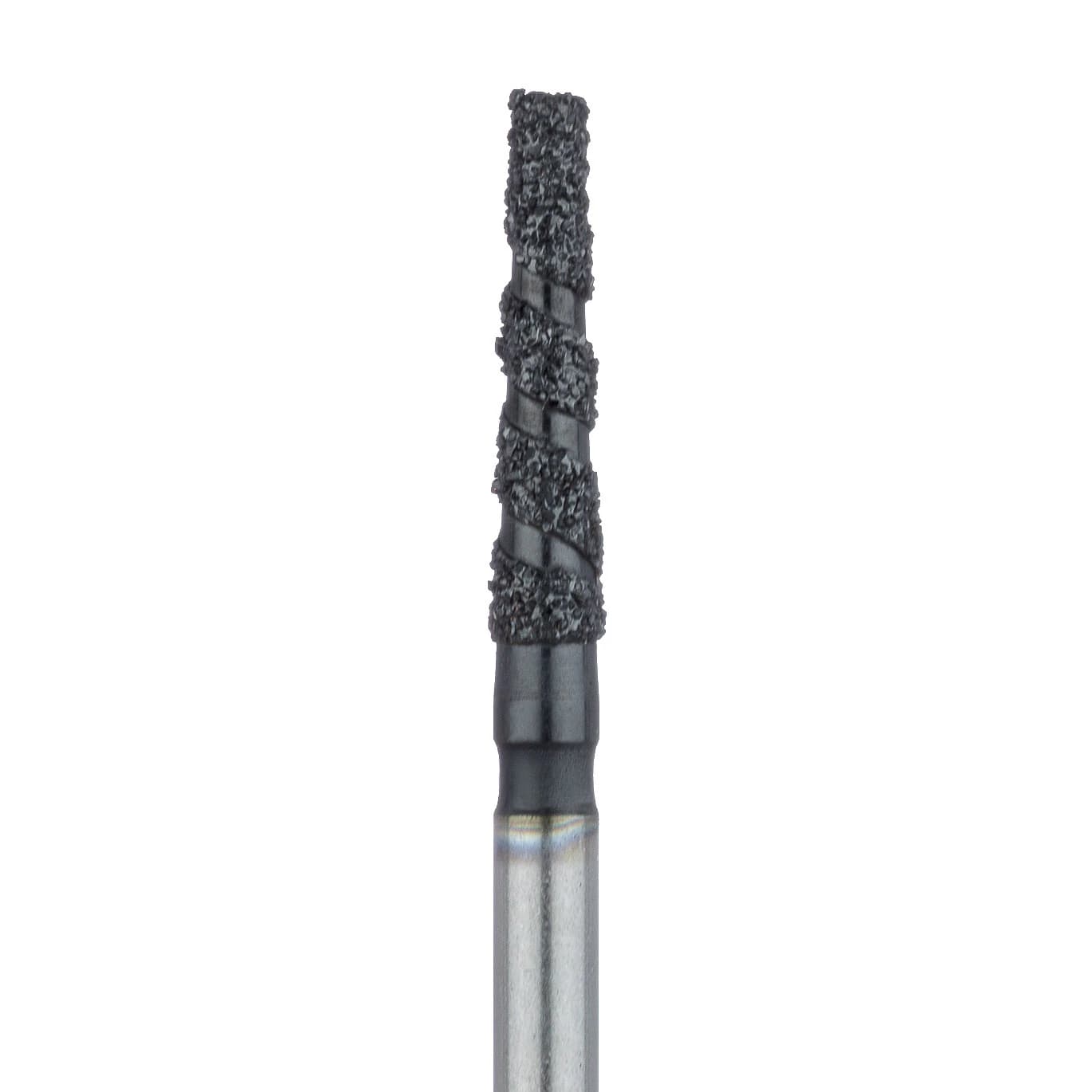 Meisinger Black Cobra Diamond Bur, Friction Grip, Super Coarse, Round Edge Tapered, 1.8 mm, 5/Pk, B847R-018-FG - Black Cobra Diamond Bur, Friction Grip, B847R, 1.8 mm, 5/Pk, B847R-018-FG - Image 1
