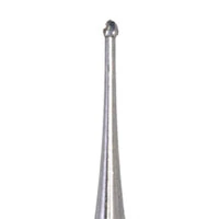 Meisinger Tungsten Carbide Bur, Round #1/2, Friction Grip, 0.6 mm Diameter, 100/Pkg, C0012FG - Tungsten Carbide Burs – HM 1 Round FG, 100/Pkg - # 1/2, 0.6 mm Diameter - Image 1